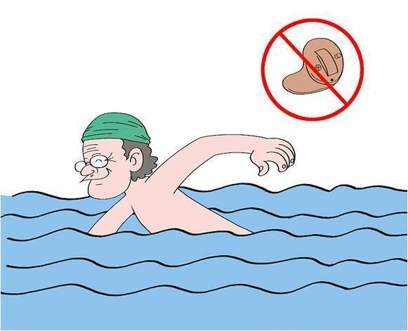 游泳时不能佩戴助听器